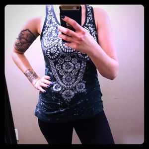 ✌🏻Sheer embellished tank✌🏻